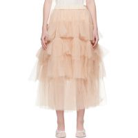 Simone Rocha Pink Tutu Midi Skirt 261405F092014