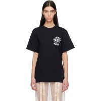 Simone Rocha Black Dim Sum Logo Print T-shirt 261405F110021