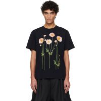 Simone Rocha Black Poppy Field T-shirt 261405M213008