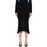 MATIERES FECALES Black Vendome Midi Skirt 261412F092000