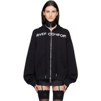 MATIERES FECALES Black Never Conform Hoodie 261412F097000