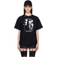 MATIERES FECALES Black Hannah T-shirt 261412F110001