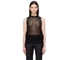 MATIERES FECALES Black Rivage Knit Tank Top 261412F111000