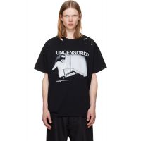 MATIERES FECALES Black Molinier T-shirt 261412M213000