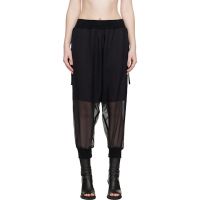 UNDERCOVER Black Sheer Trousers 261414F087002