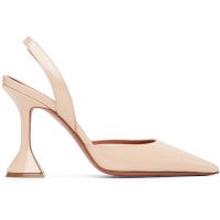Amina Muaddi Beige Holli Sling 95 Heels 261415F122013