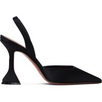 Amina Muaddi Black Holli 95 Sling Heels 261415F122014