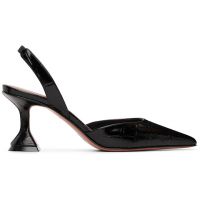 Amina Muaddi Black Holli Sling 70 Heels 261415F122017