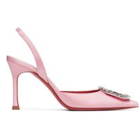 Amina Muaddi Pink Camelia Sling 90 Heels 261415F122027