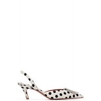 Amina Muaddi White Camelia Sling 60 Heels 261415F122028