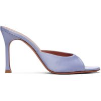 Amina Muaddi Blue Alexa Slipper 95 Heeled Sandals 261415F125029