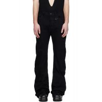 Julius Black Paneled Curved Seam Jeans 261420M186009