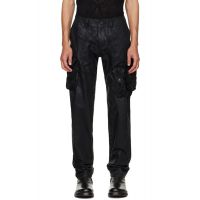 Julius Black Coated Gasmask Skinny Cargo Pants 261420M188002