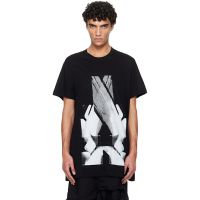 Julius Black Numinous Print Flare T-shirt 261420M213002