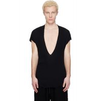Julius Black Neck Slit T-shirt 261420M213012