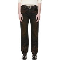 RRL Navy Western Straight Leg Jeans 261435M186010