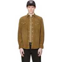 RRL Tan Slim Fit Corduroy Western Shirt 261435M192007