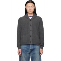RRL Gray Shawl Cardigan 261435M200005