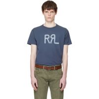 RRL Blue Ranch Logo T-shirt 261435M213000