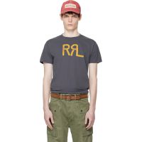 RRL Navy Ranch Logo T-shirt 261435M213005