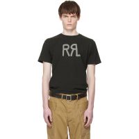 RRL Black Ranch Logo T-shirt 261435M213008