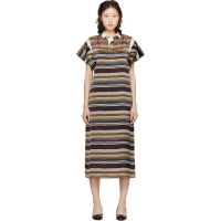 Sacai Multicolor Horizontal Stripe Midi Dress 261445F054000