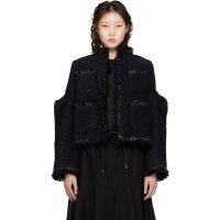 Sacai Black Tweed Jacket 261445F063012