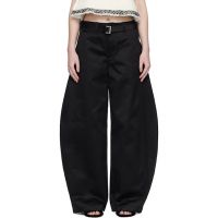 Sacai Black Cotton Chino Trousers 261445F087005