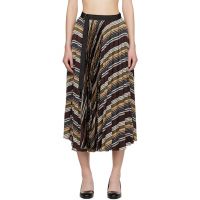 Sacai Multicolor Horizontal Stripe Midi Skirt 261445F092003