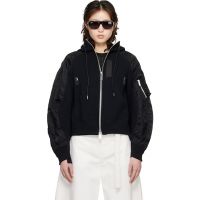 Sacai Black Sponge Sweat Hoodie 261445F097004