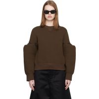 Sacai Brown Sponge Sweat Pullover Sweatshirt 261445F098001