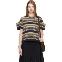 Sacai Multicolor Horizontal Stripe T-shirt 261445F110006