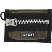 Sacai Khaki Pocket Trifold Wallet 261445M164000