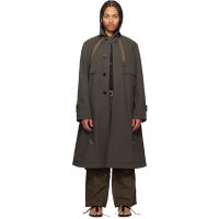 Sacai Khaki Weathercloth Coat 261445M176000