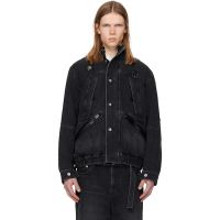 Sacai Black Blouson Denim Jacket 261445M177009