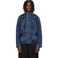 Sacai Blue Blouson Denim Jacket 261445M177010
