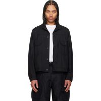 Sacai Black Chalk Stripe Jacket 261445M180014