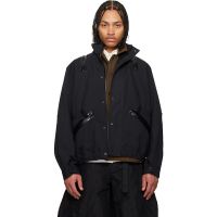 Sacai Black Weathercloth Jacket 261445M180020