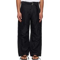 Sacai Khaki Treated Nylon Twill Cargo Pants 261445M188005