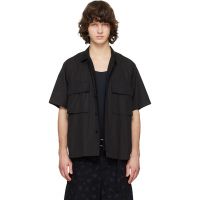 Sacai Black Poplin Shirt 261445M192001
