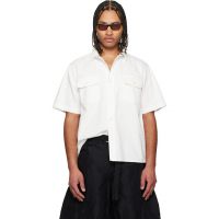 Sacai White Light Weight Denim Shirt 261445M192017
