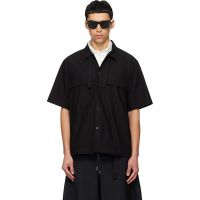 Sacai Black Cotton Typewriter Shirt 261445M192020