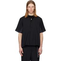 Sacai Black Suiting & Denim Shirt 261445M192022