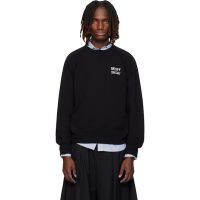 Black geoff sacai Embroidery Pullover Sweatshirt 261445M201000