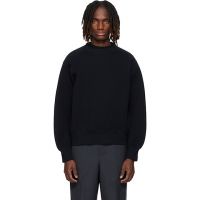 Sacai Black Sponge Pullover Sweatshirt 261445M204005
