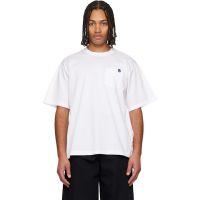 Sacai White Cotton Jersey T-shirt 261445M213011