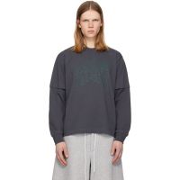 Gray geoff sacai Print L/S T-shirt 261445M213016