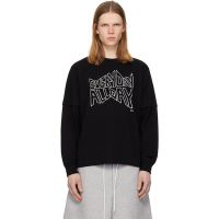 Black geoff sacai Print L/S T-shirt 261445M213018