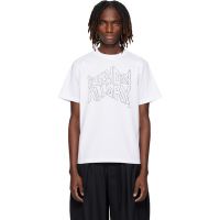 White geoff sacai Print T-shirt 261445M213020