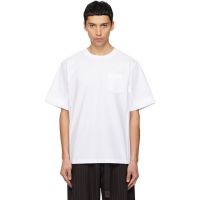 Sacai White Cotton Jersey T-shirt 261445M213026